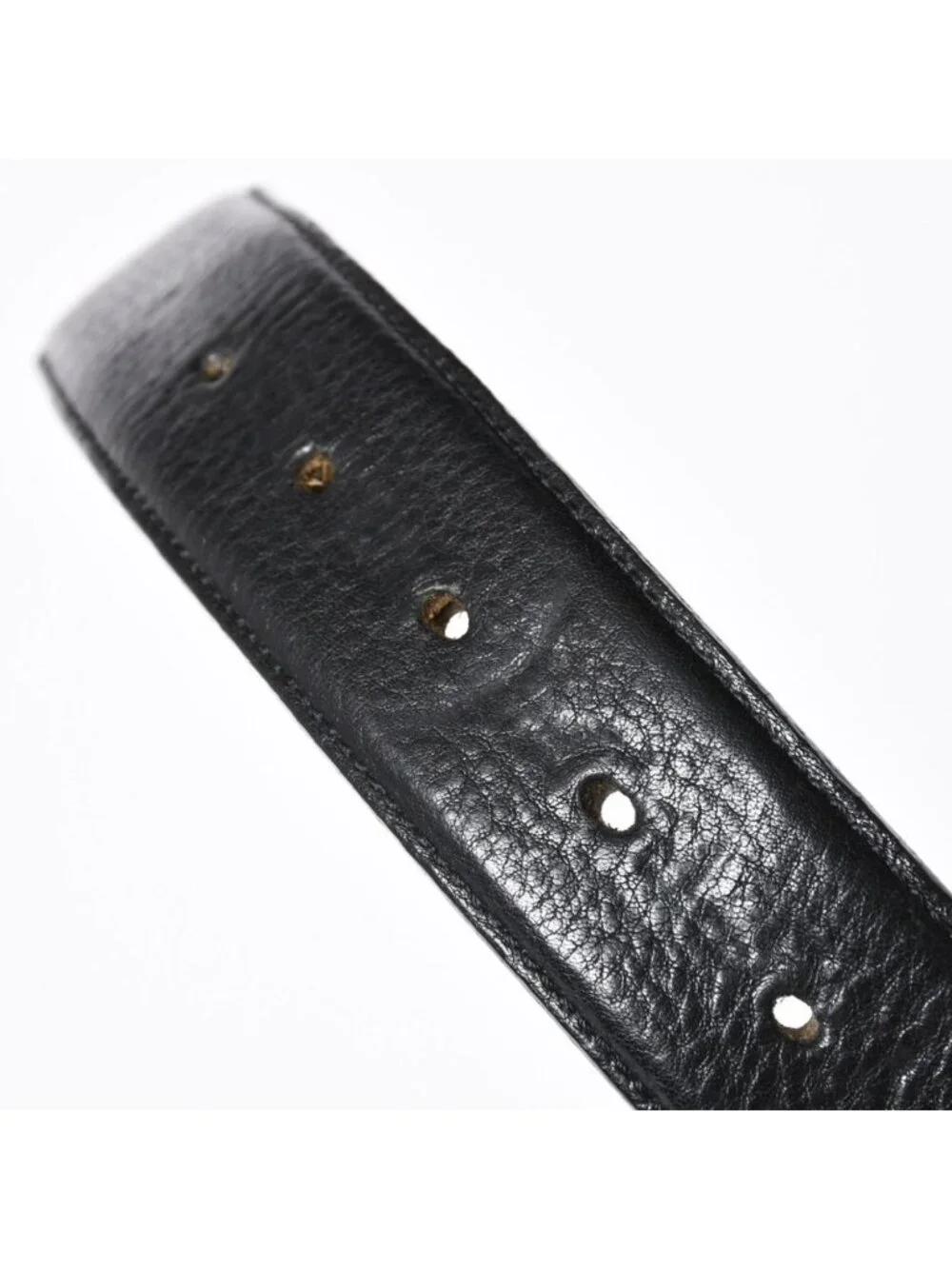 Chrome Hearts Pyramid Pls Studs Zero Belt Strap 32 Leather 925 Sterling Silver